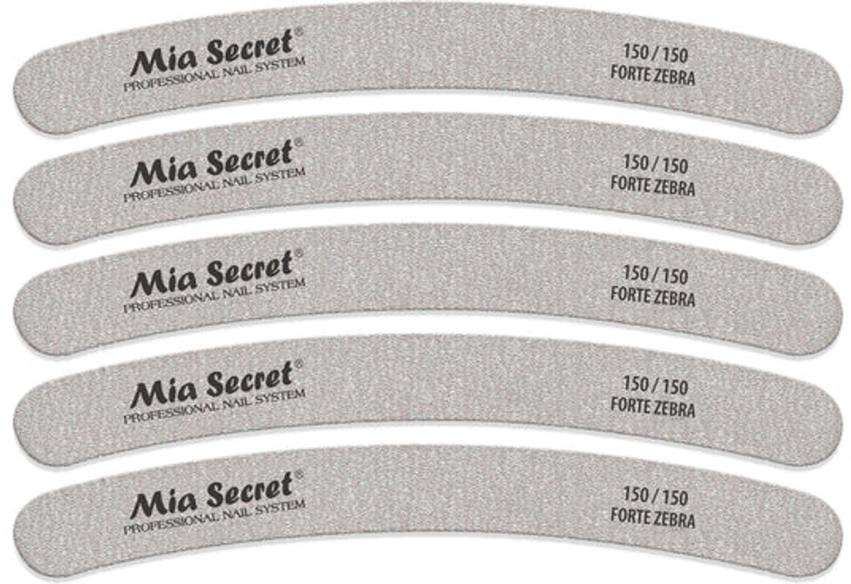 Forte Zebra Curve Nagelvijl 180/180 Blauw (5stuks)