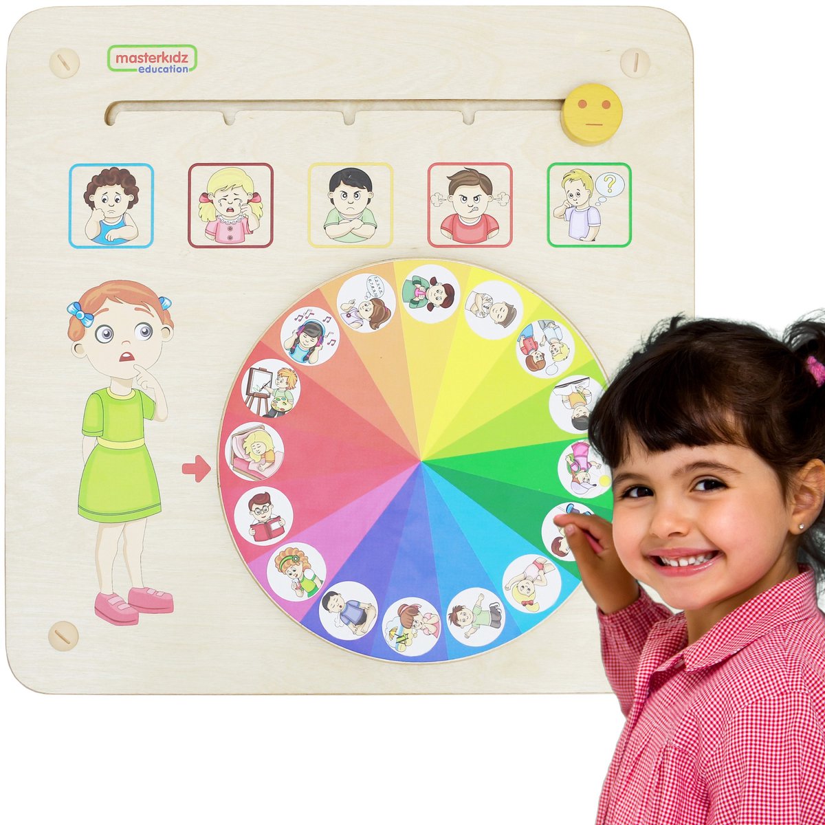 Masterkidz Educatief Bord Emoties leren Emoties beheren Montessori - UNI