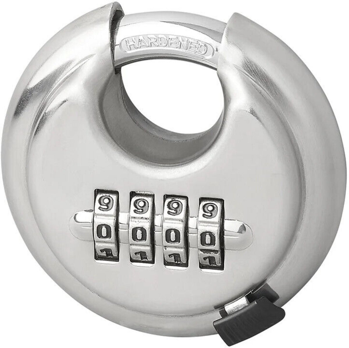 carmdering - Disc Slot - RVS Hangslot - Veiligheidsslot - Waterdicht Bescherming - Roestvrij Staal Constructie - Hoogwaardig Edelstaal - Duurzaam En Sterk - Ideaal Voor Buiten En Binnen - 1 Stuk