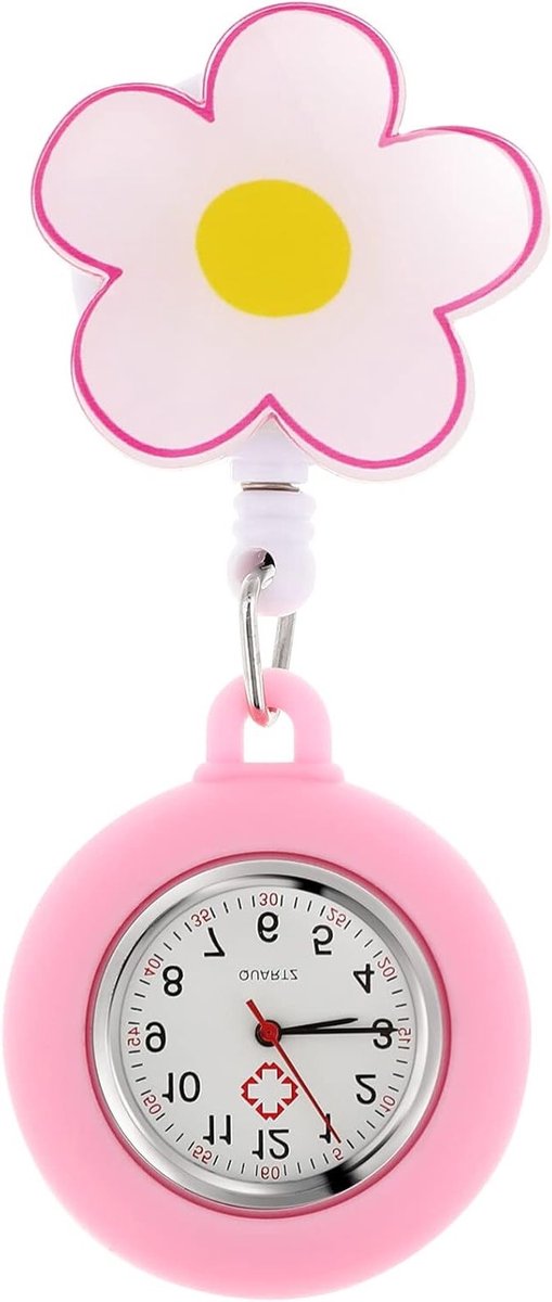 Badge Roller voor Lanyard en Pocket - Schattige Dierenpatroon Klok voor Verpleegkundigen en Medisch Personeel, Handige Badge Accessoires en Horloge