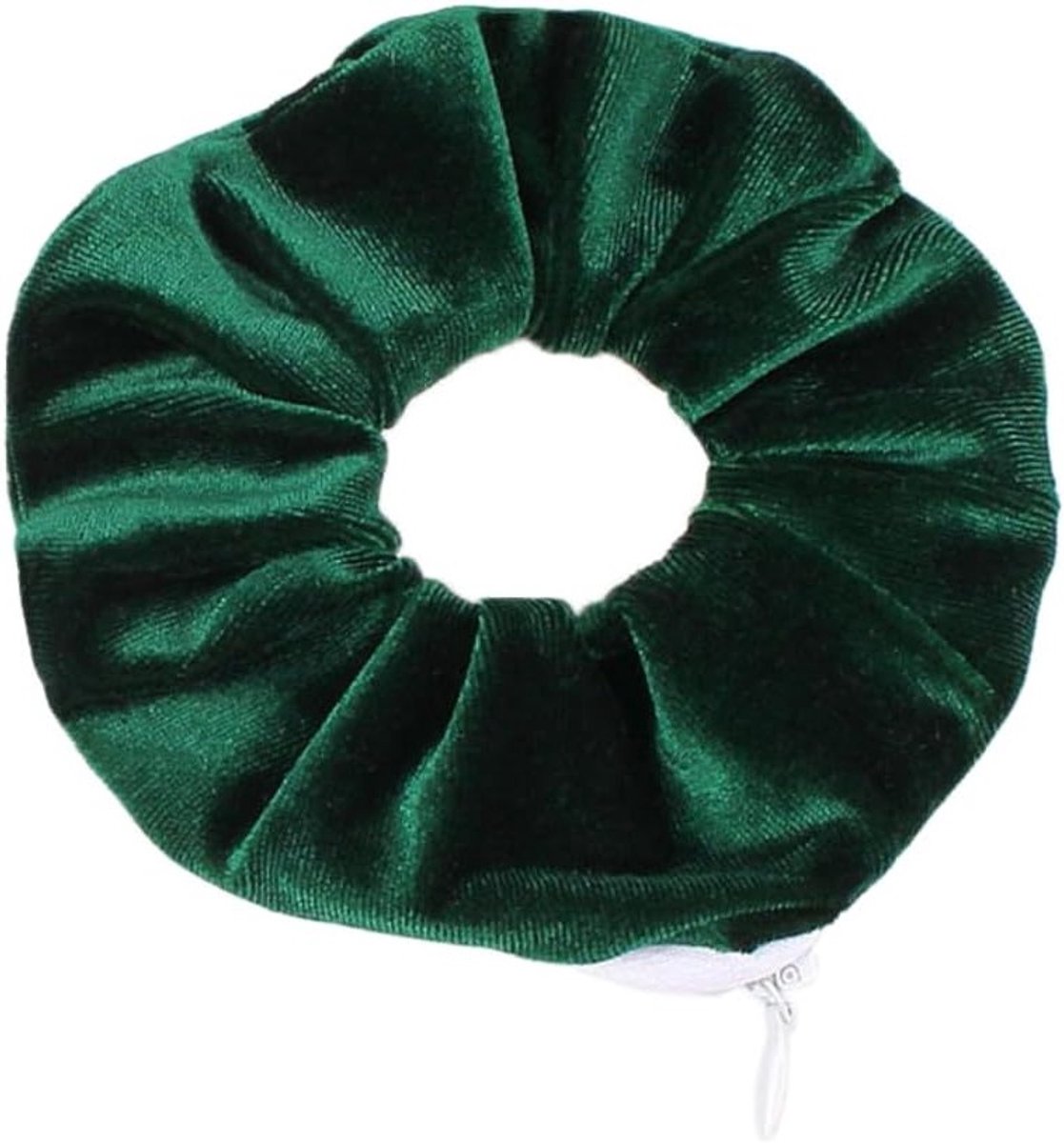 Kleurige Velvet Scrunchies Haarbanden - 3 Stuks Elastische Haaraccessoires voor Vrouwen en Meisjes met Verborgen Ritscompartiment, Perfect voor Ponytails en Stijlvolle Haarstijlen