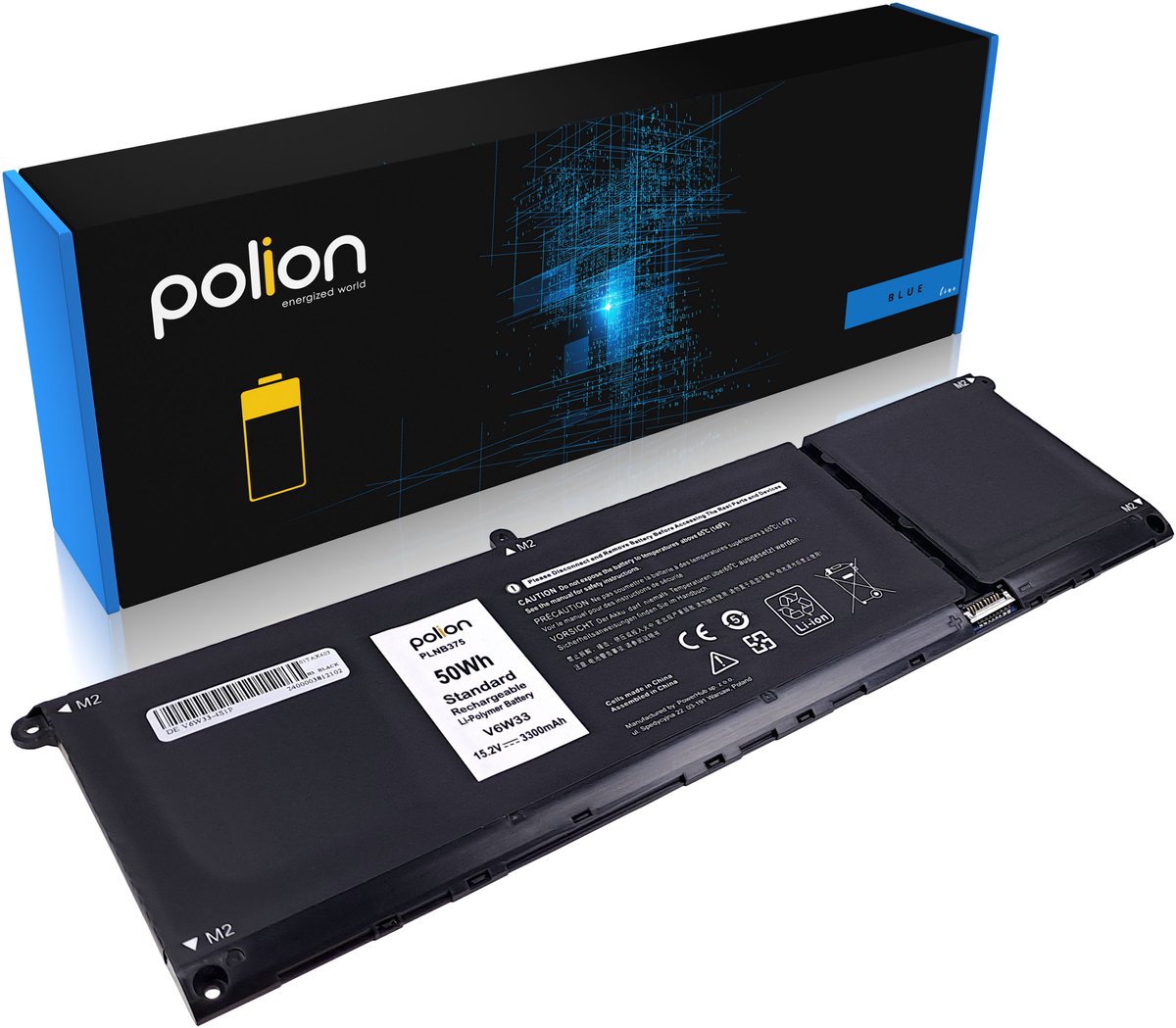 Polion - Bateria voor Dell - 3300mAh - Li-Polymeer
