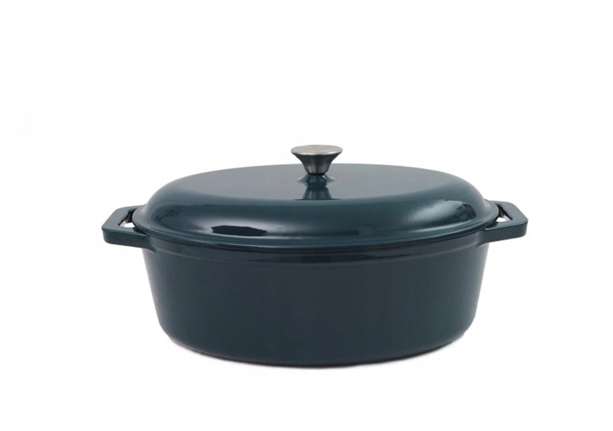 Nois Tierra Serie - Ovale Gietijzeren Pan - 36cm - 7.5L - Morski