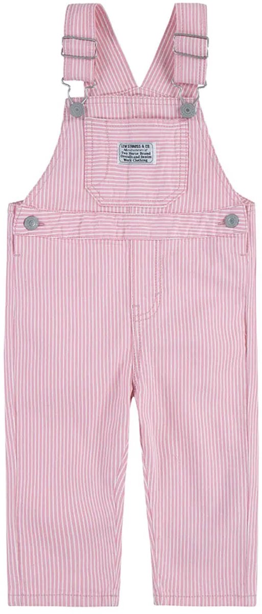Levi´s ® Kids Railroad Stripe Mouwloze Romper 18 Months Meisje Wit