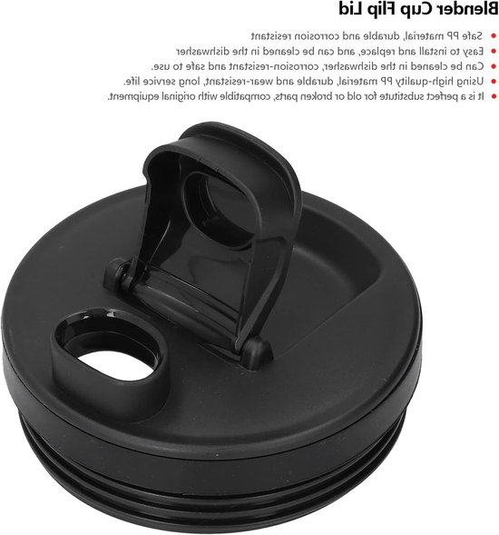Vervangend deksel voor blender, geschikt voor sapbekers van 32oz, 24oz en 18oz, ideaal als reserveonderdeel voor je keukenmachine van Merkloos — afbeelding 2