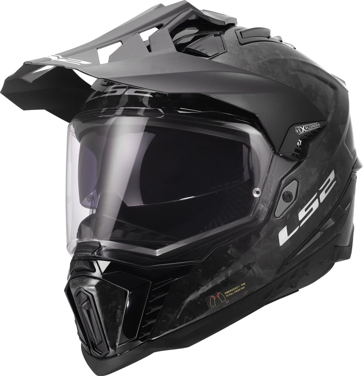 LS2 MX701 Explorer Carbon Forged Endurohelm -