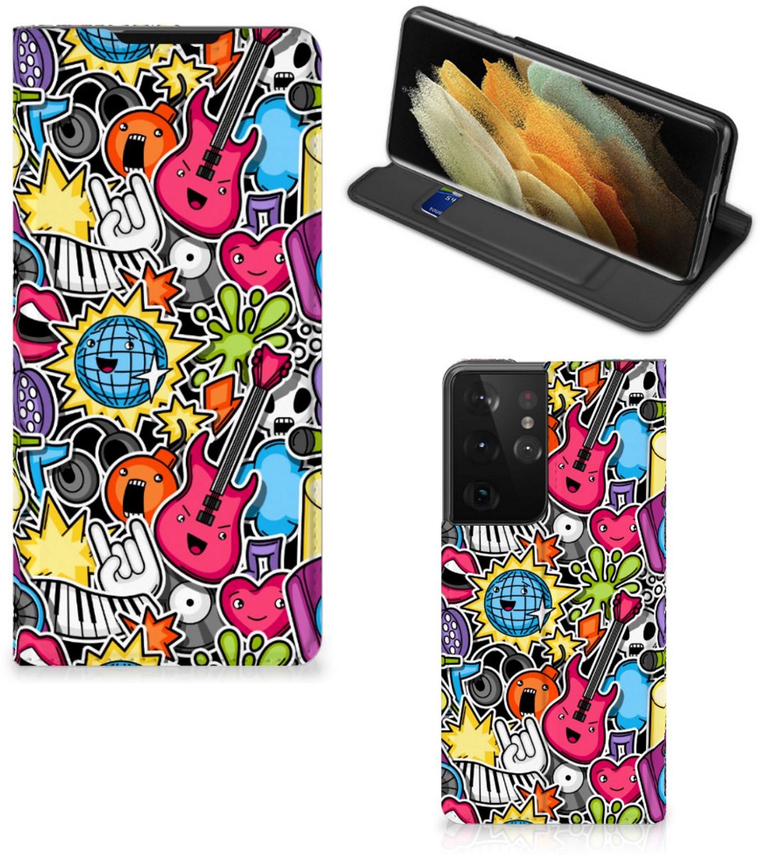 Samsung Galaxy S21 Ultra Hippe Standcase Punk Rock