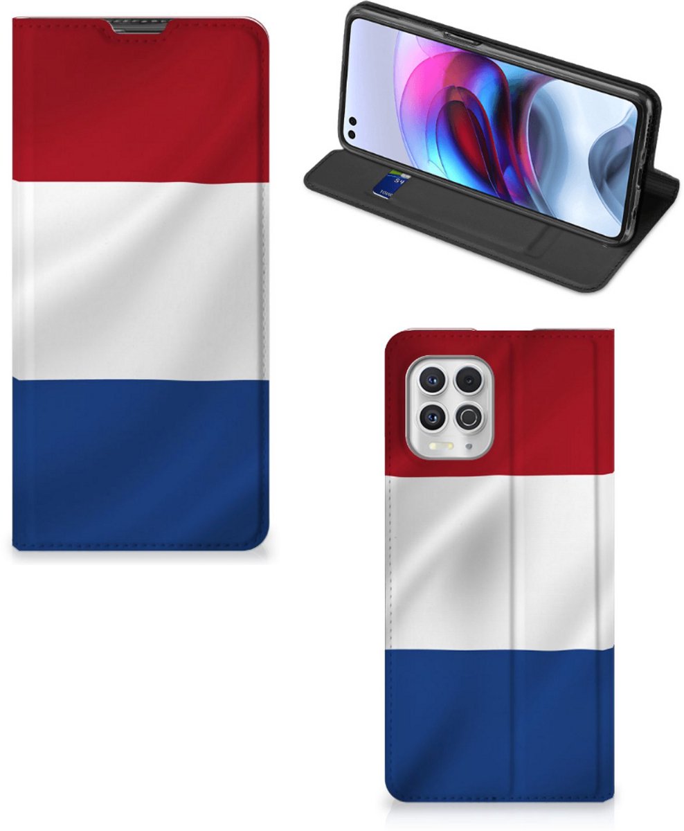 Motorola Moto G100 Standcase Nederlandse Vlag