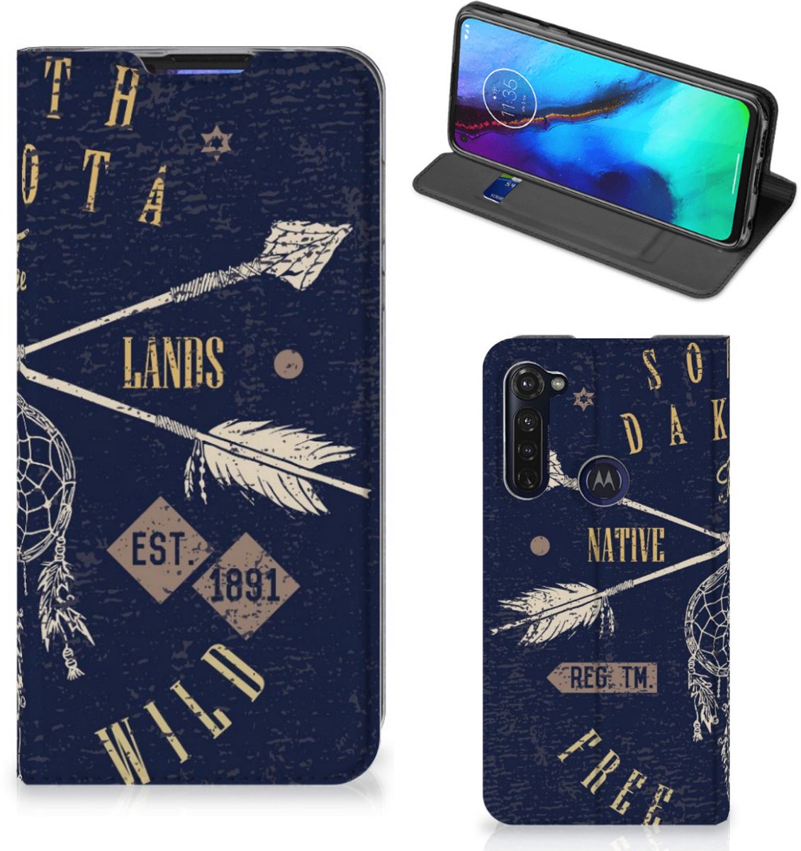 Motorola Moto G Pro Book Cover South Dakota