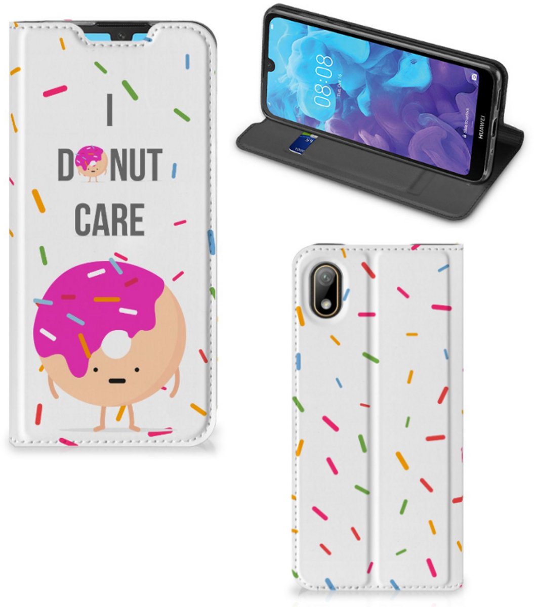 Huawei Y5 (2019) Flip Style Cover Donut Roze