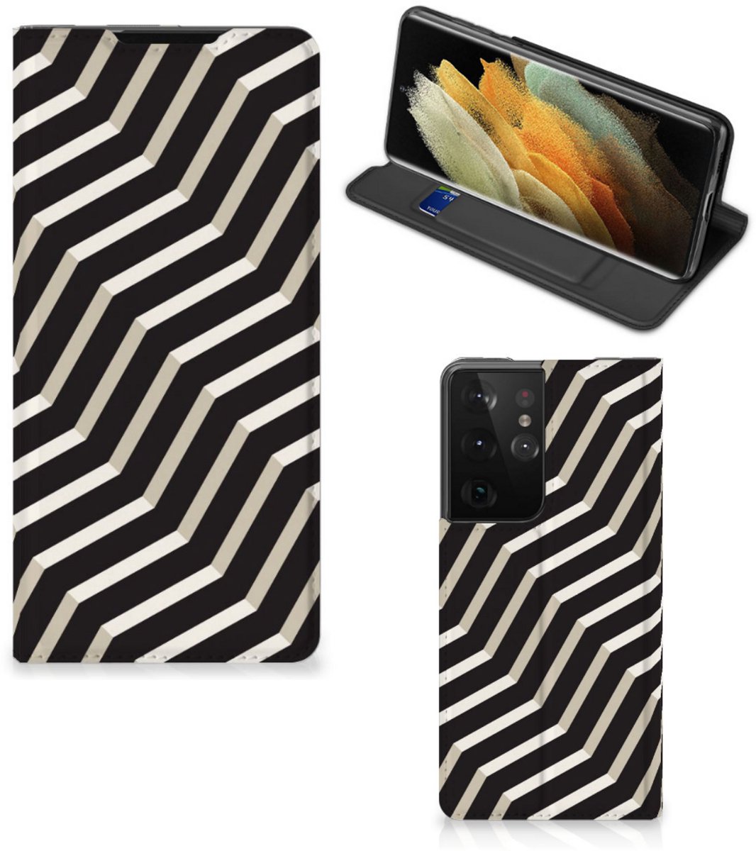 Samsung Galaxy S21 Ultra Stand Case Illusion