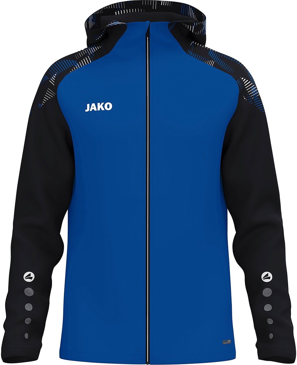 Jako Sonic Jas Met Kap Heren - Royal / Zwart | Maat: L