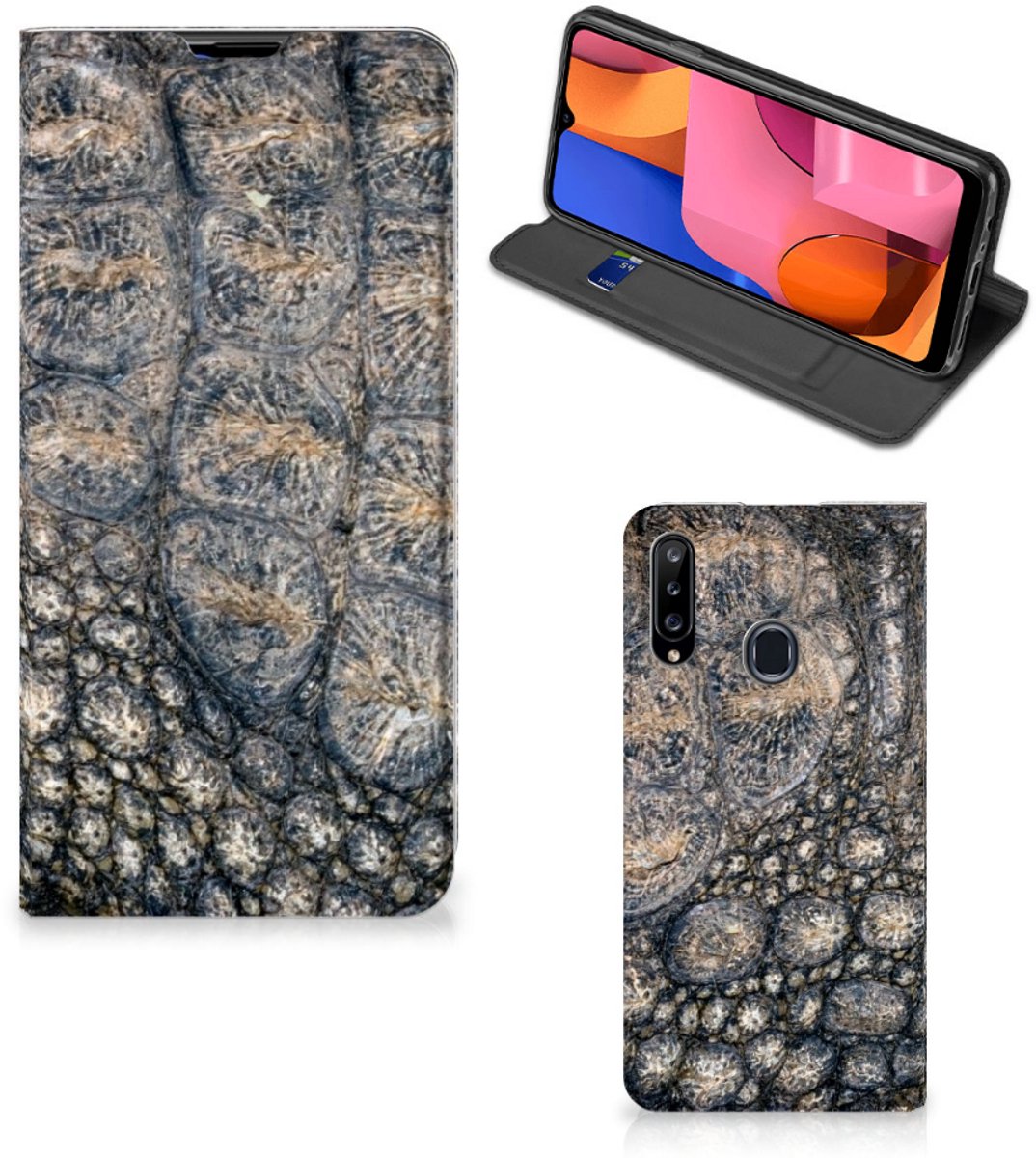 Samsung Galaxy A20s Hoesje maken Krokodillenprint