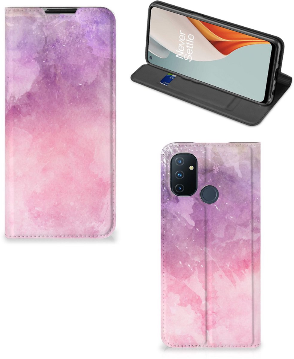 Bookcase OnePlus Nord N100 Pink Purple Paint