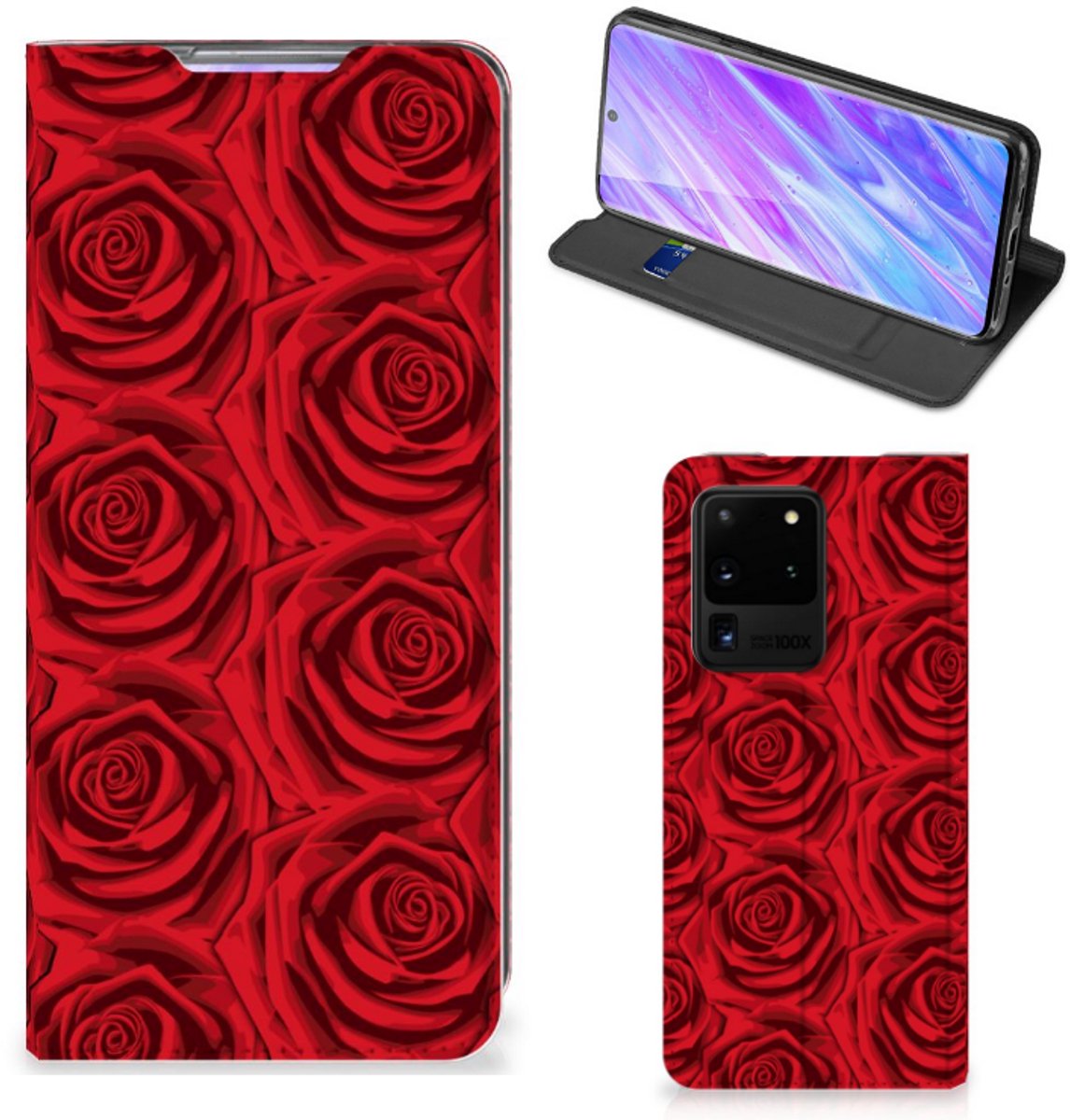 Samsung Galaxy S20 Ultra Smart Cover Red Roses