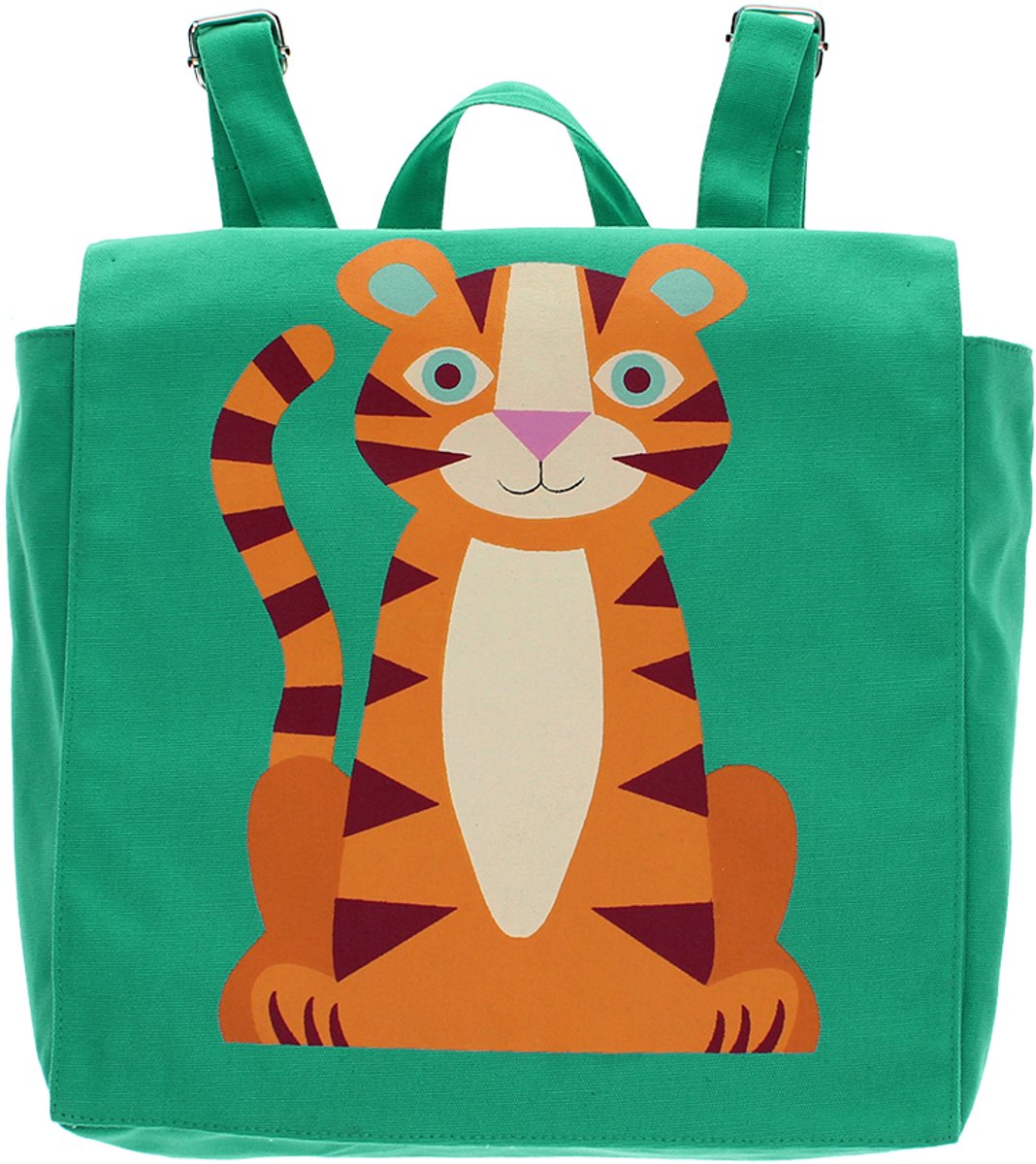 Rex London Mini Kinder Rugzak Tiger – Canvas Rugtas voor Peuters – Lichtgewicht & Verstelbaar – Ideaal voor School en Uitjes