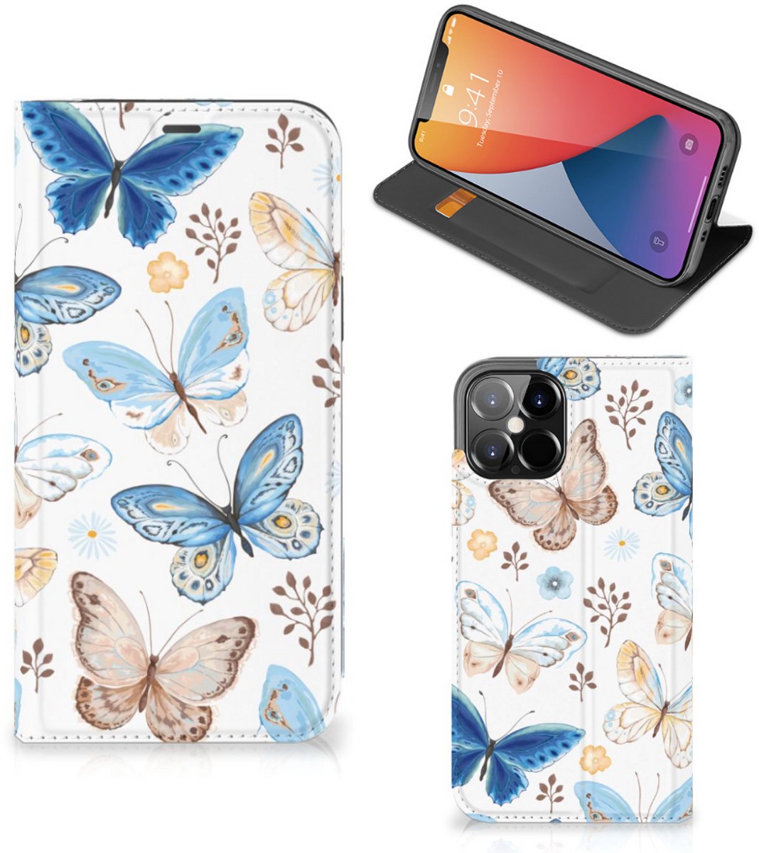Standcase Hoesje voor Hoesje maken voor iPhone 12 Pro Max Vlinder