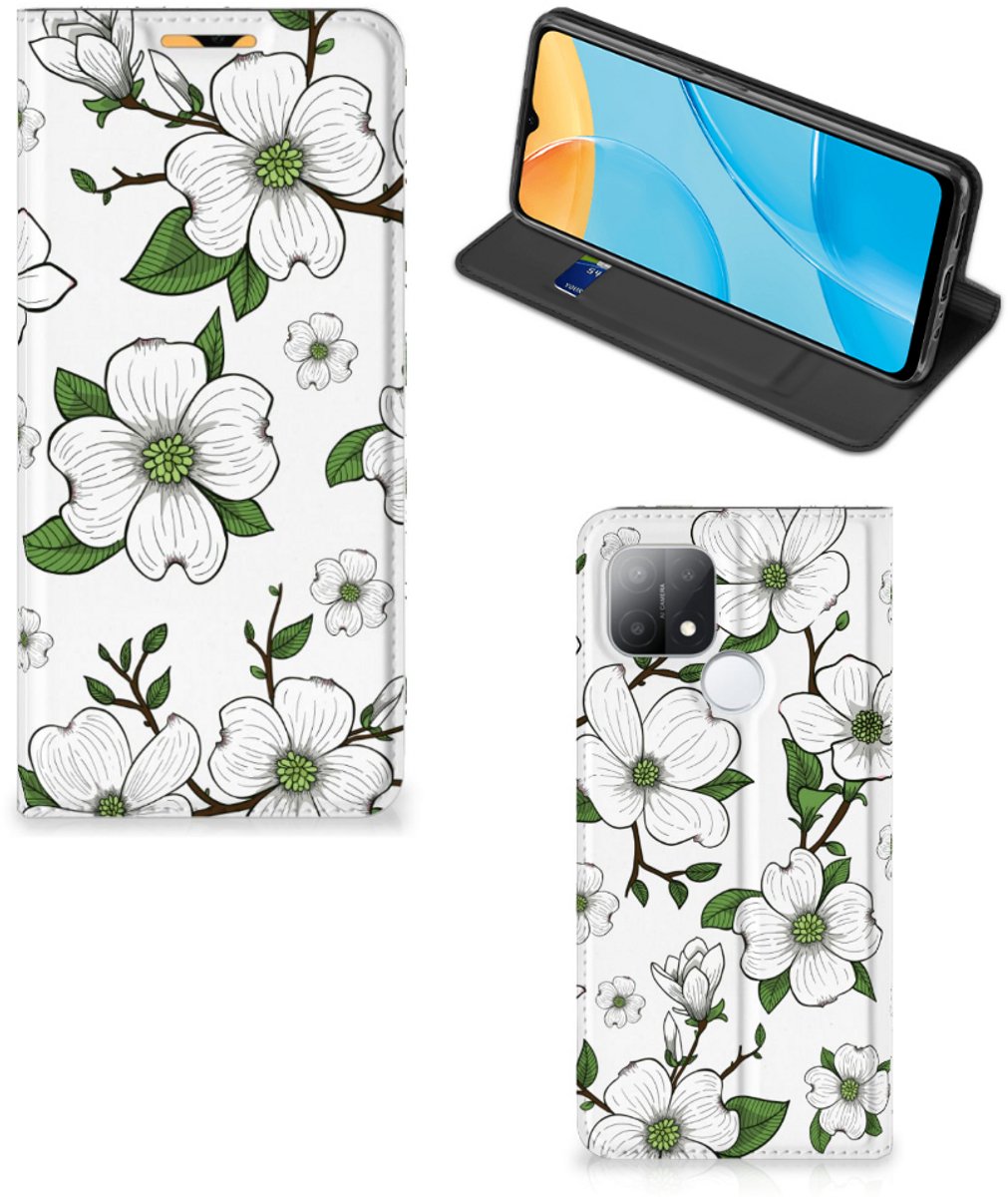 OPPO A15 Smart Cover Dogwood Flowers
