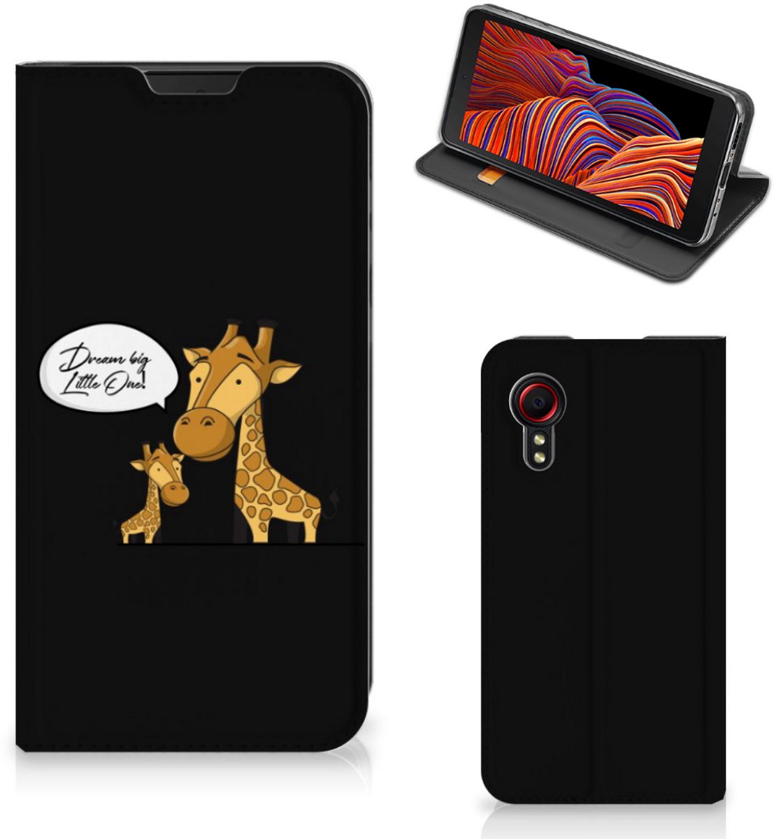 Samsung Galaxy Xcover 5 Magnet Case Giraffe