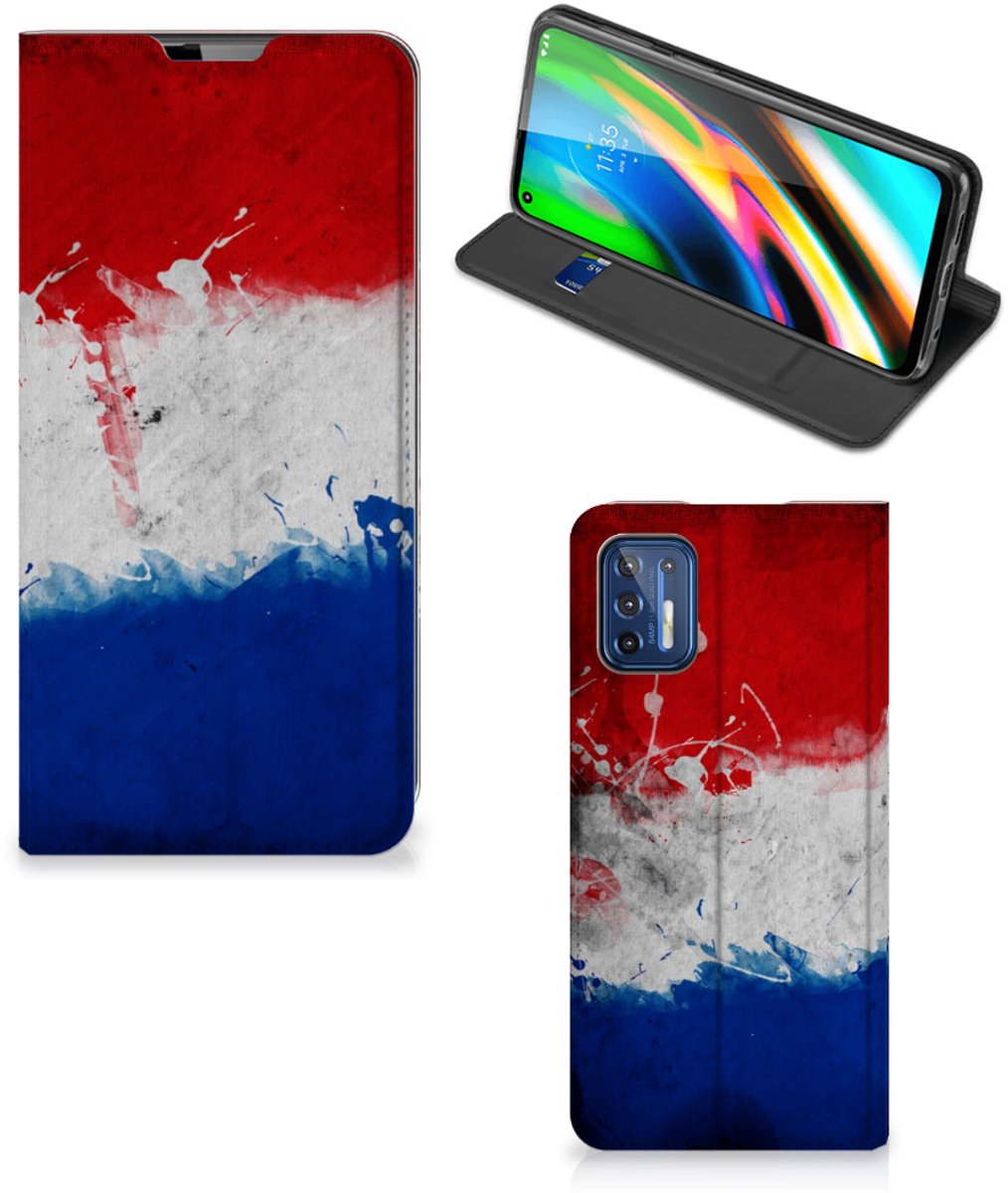 Book Case voor Motorola Moto G9 Plus Standcase Nederland