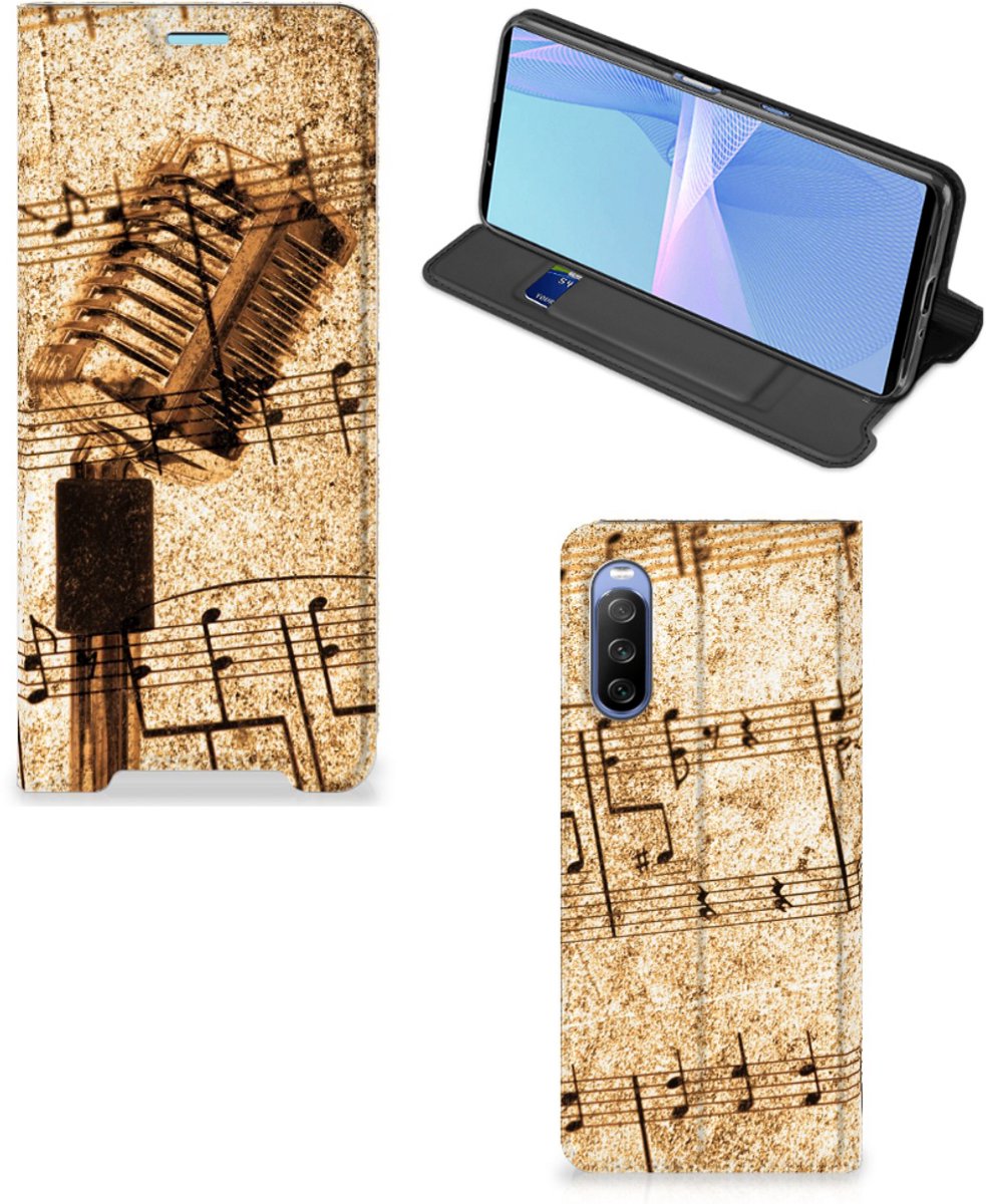 Sony Xperia 10 III Stand Case Bladmuziek