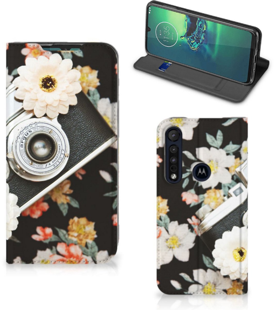 Motorola G8 Plus Stand Case Vintage Camera