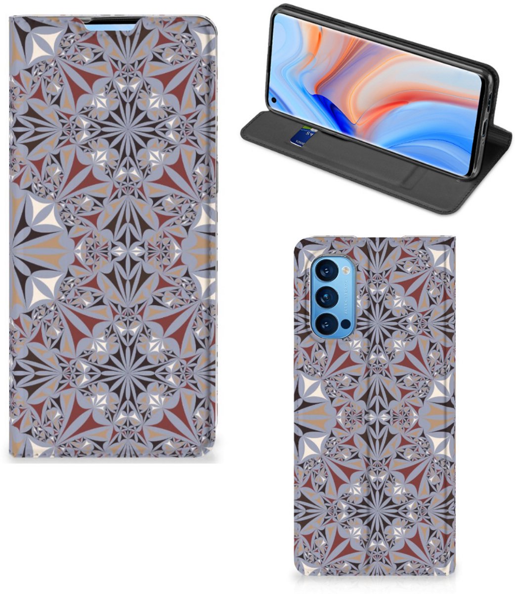 OPPO Reno4 Pro 5G Standcase Flower Tiles