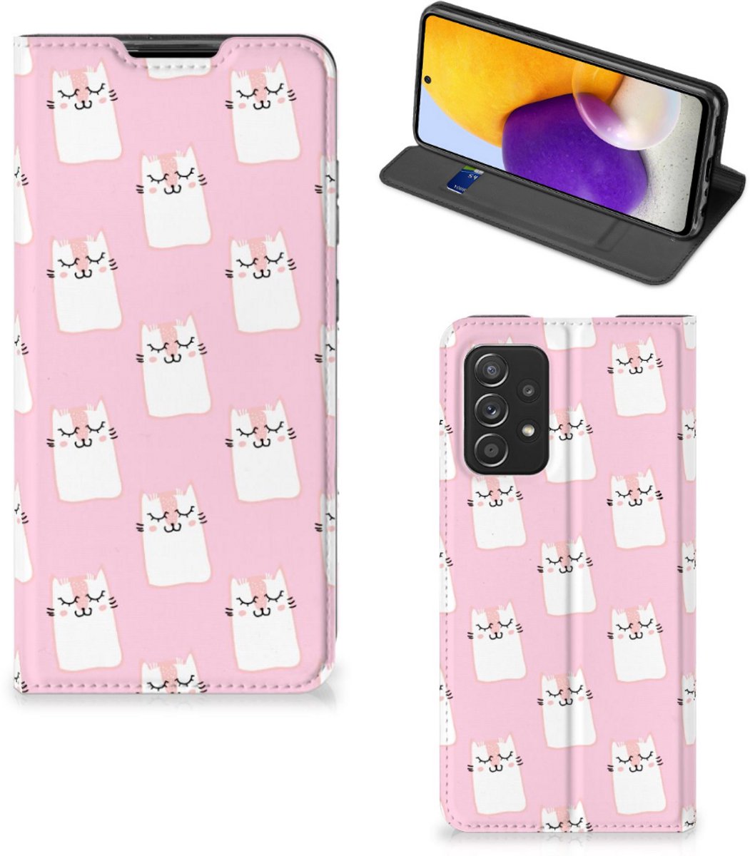Samsung Galaxy A72 (5G/4G) Hoesje maken Sleeping Cats