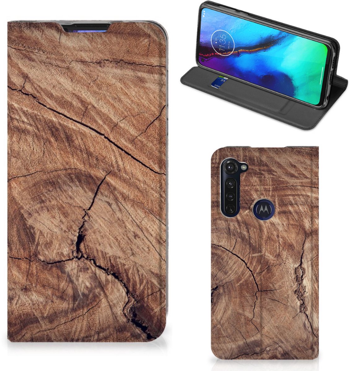 Motorola Moto G Pro Book Wallet Case Tree Trunk