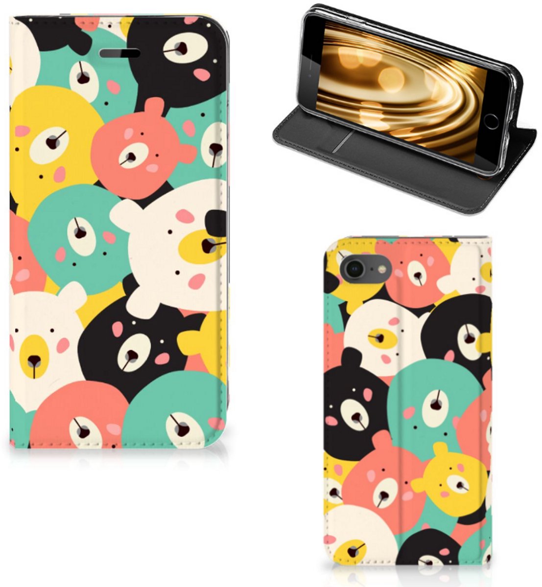iPhone 7 | 8 | SE (2020) | SE (2022) Magnet Case Bears — cadeau in Cadeau-ideeën - foto 8