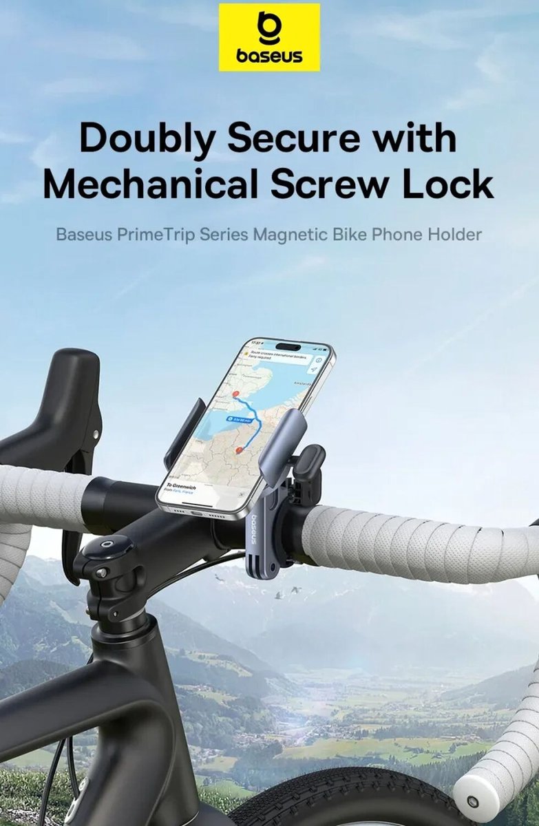 Baseus PrimeTrip VB1 MagSafe Fiets Telefoonhouder Waterdicht Hoesje