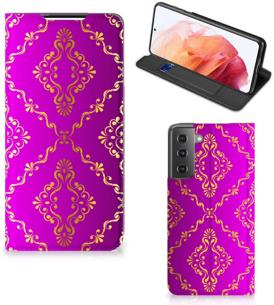 Telefoon Hoesje Samsung Galaxy S21 Barok Roze