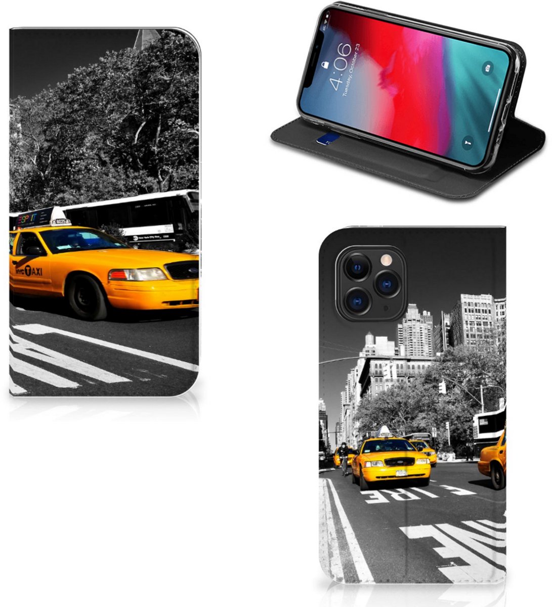 Apple iPhone 11 Pro Book Cover New York Taxi