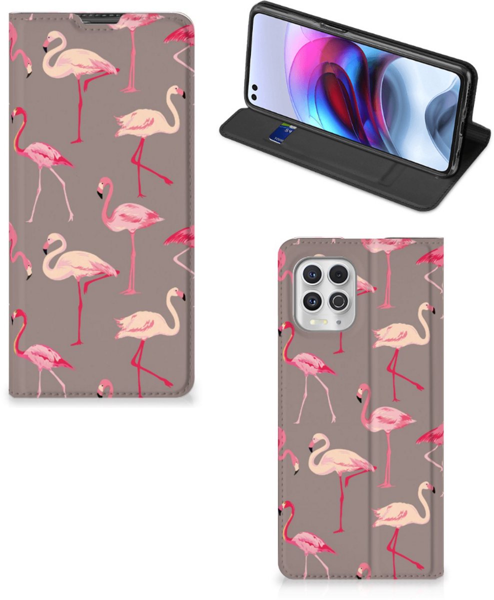 Motorola Moto G100 Hoesje maken Flamingo