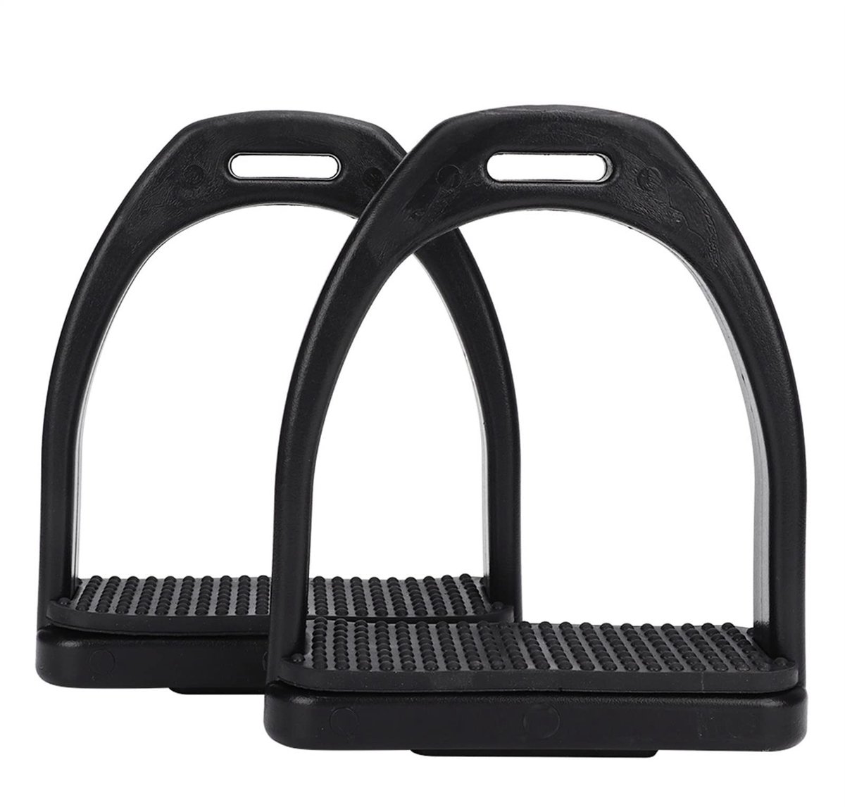 2 Stuks Engelse Paardrijstijgbeugels van Hoogwaardige Kunststof met Antislip Rubber Pad