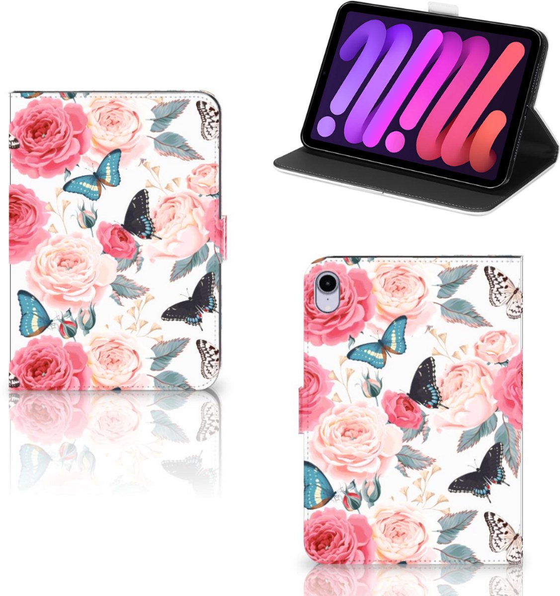 iPad Mini 6 (2021) Tablet Cover Butterfly Roses