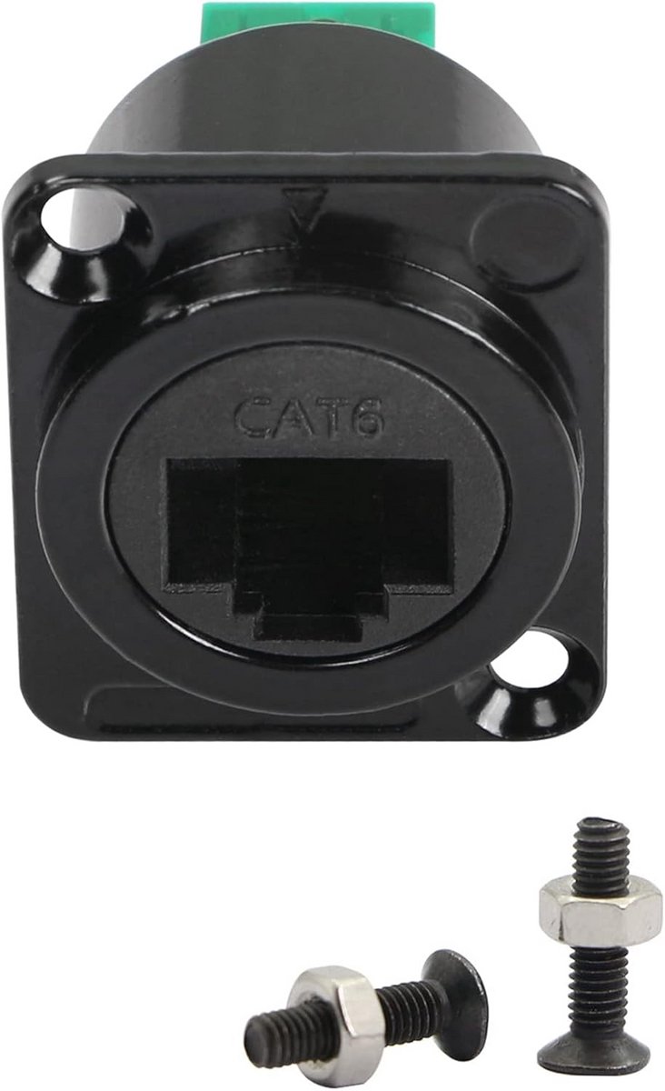 Waterdichte RJ45 Vrouwelijke Connector CAT6 Netwerkpoort met Soldeerplaat