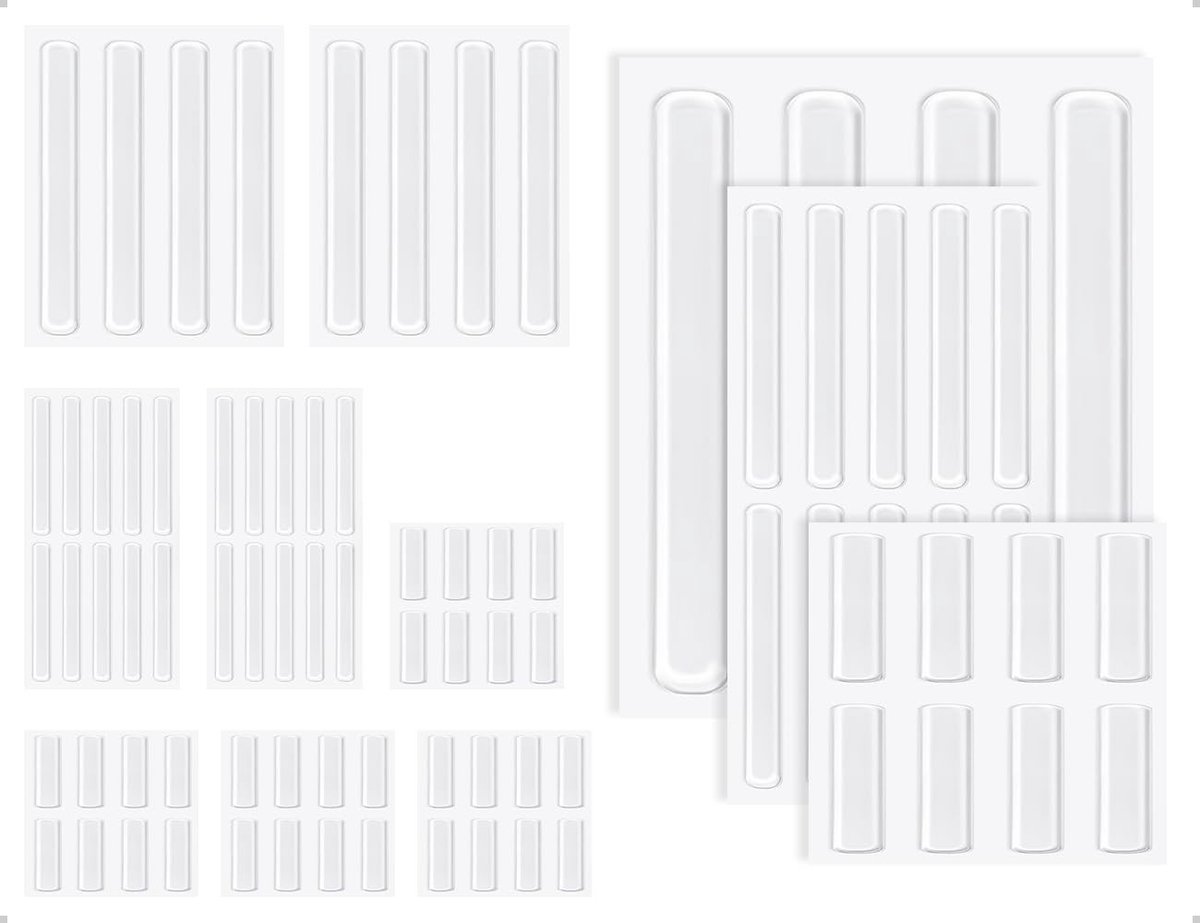 Cosensi- Meubelstoppers Set van 8 - Zelfklevende Bescherming - Geluidsabsorberende Wandbescherming - Voor Deuren/Laden/Kasten - Verlengt Levensduur Vloer/Meubels - Meubelbeschermers