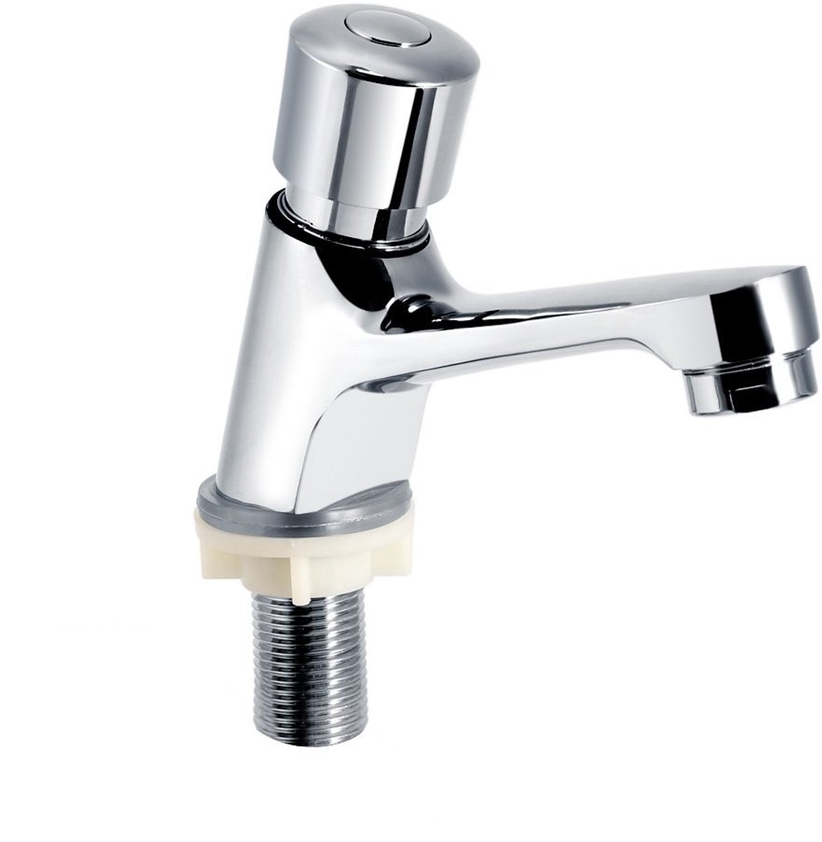 Byshayne- Kraan met vertraging - Chroom - Hoogwaardige messing - Waterbesparend - Eenvoudi