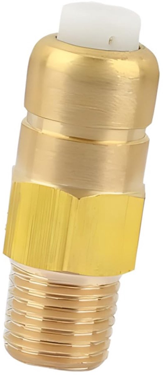 Cosensi- Veiligheidsventiel 1/4 inch - Messing - Thermische ontlasting - Hogedrukreiniger - Corrosiebestendig - Eenvoudig te installeren - Drukventiel
