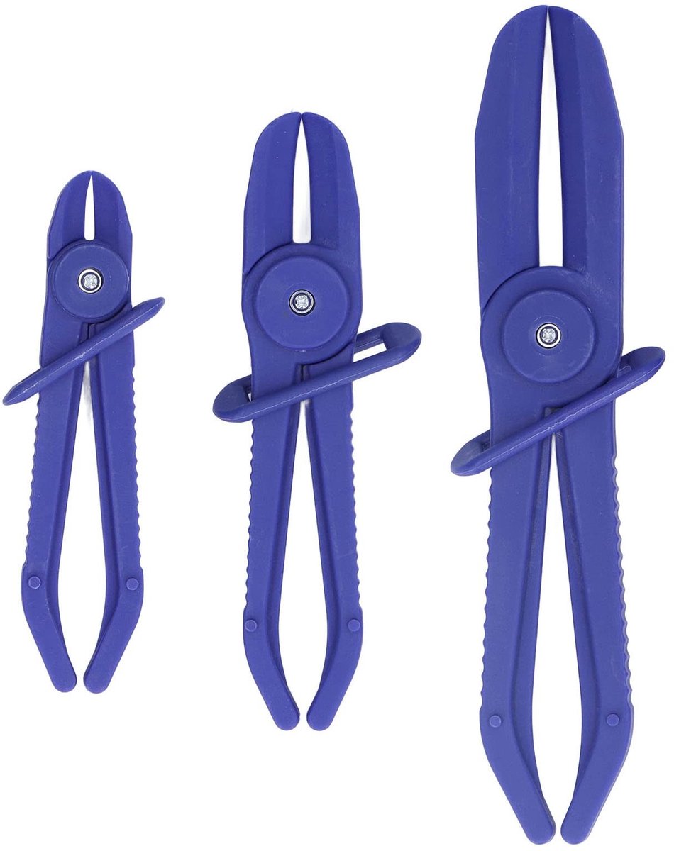 Cosensi- Slangentang Set - 3 Stuks - Flexibele Slangentangen - Nylon - Geschikt voor Remslangen - Brandstofslangen - Opening tot 65mm