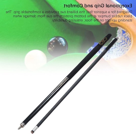 Professionele 13mm Pool Cue Stick van Carbon met Comfortabele Grip voor Verbeterde Precisie en Controle in de Thuisbar of Speelkamer — afbeelding 2