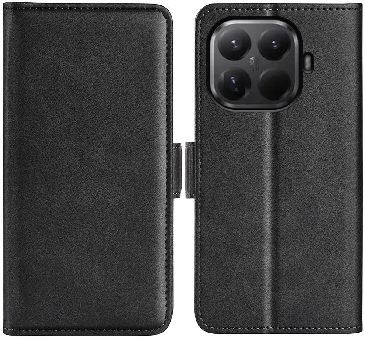 MobyDefend Hoesje - Geschikt voor Xiaomi 17T - Luxe Wallet Book Case (Sluiting Zijkant) - Zwart