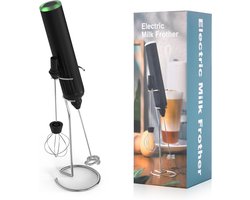 Oplaadbare Melkopschuimer - Krachtige Handheld Schuimmaker met 3 Snelheden en Standaard