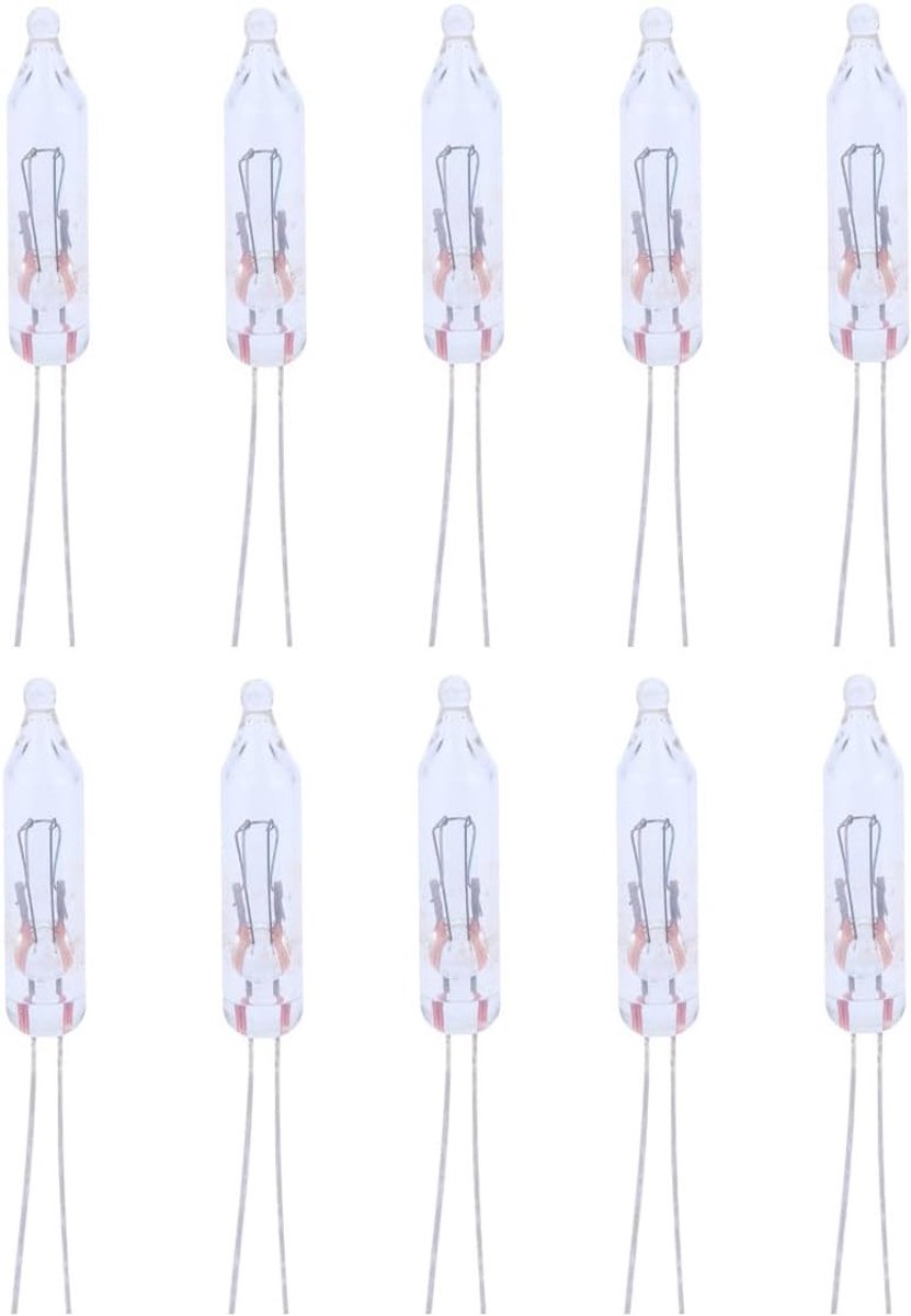 Vervangende gloeilamp voor mini-lichtkettingen, 12V 0,08A 1W, warm wit, ideaal voor DIY-projecten en sfeerverlichting (10)