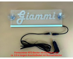 Schmalz Werbeservice Trucker vrachtwagen referenties afmetingen 50 x 10 cm - LED acryl lichtbord 12 V 24 V met elegante lasergravure