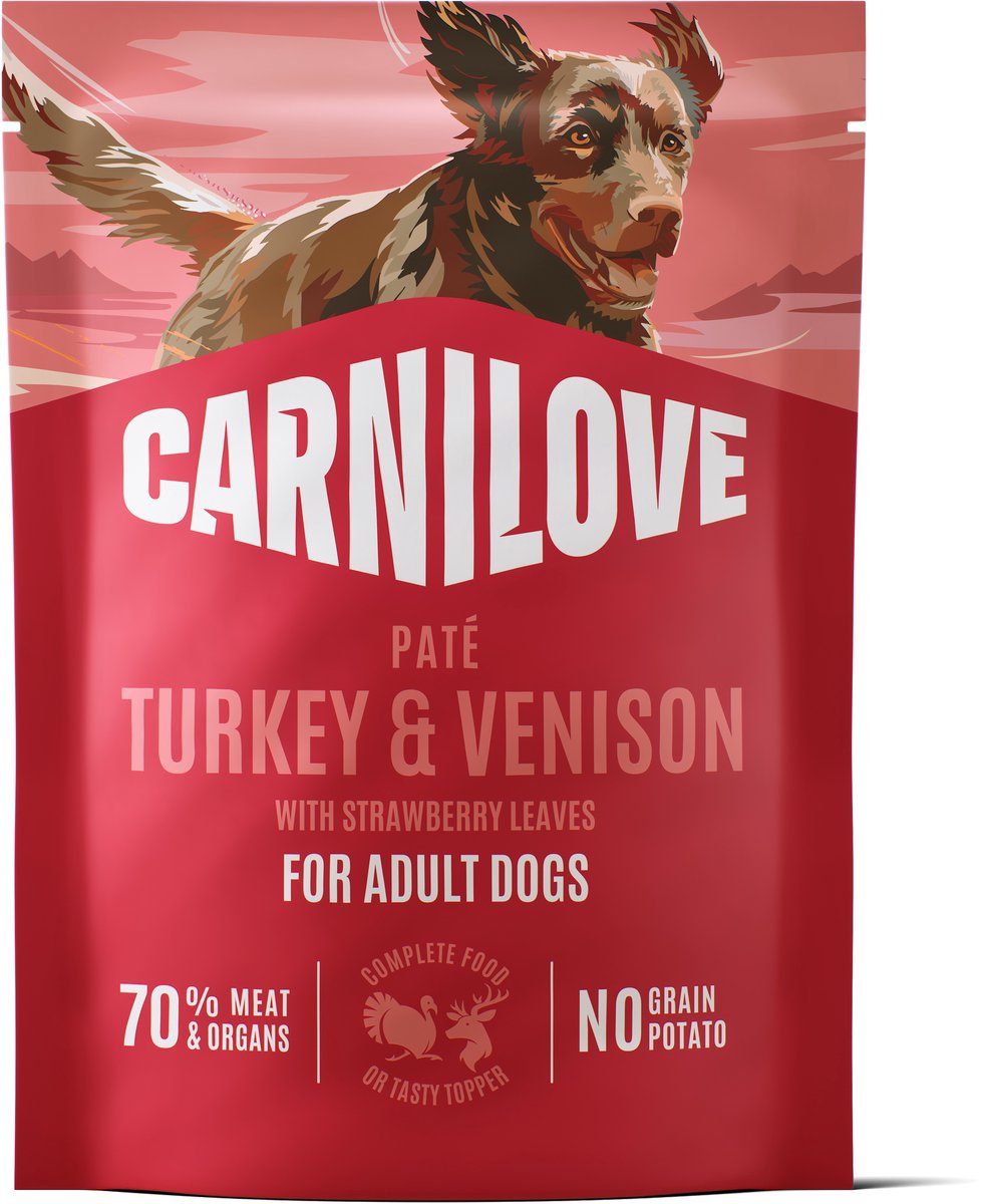 Carnilove Carnilove pouch turkey / venison / strawberry leaves - 12x300 gr