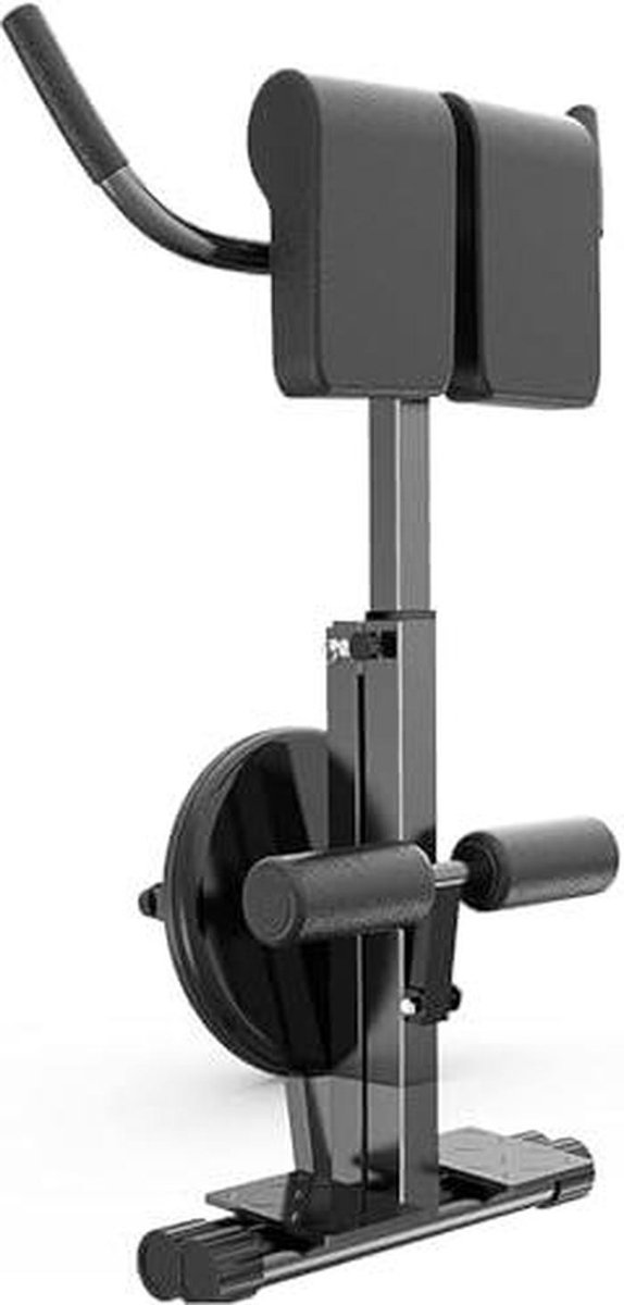 Hyperextensie Bank - Rugtrainer Verstelbaar - Rug Versterken - Compact Opvouwbaar - 150 kg Gewichtscapaciteit - Zwart