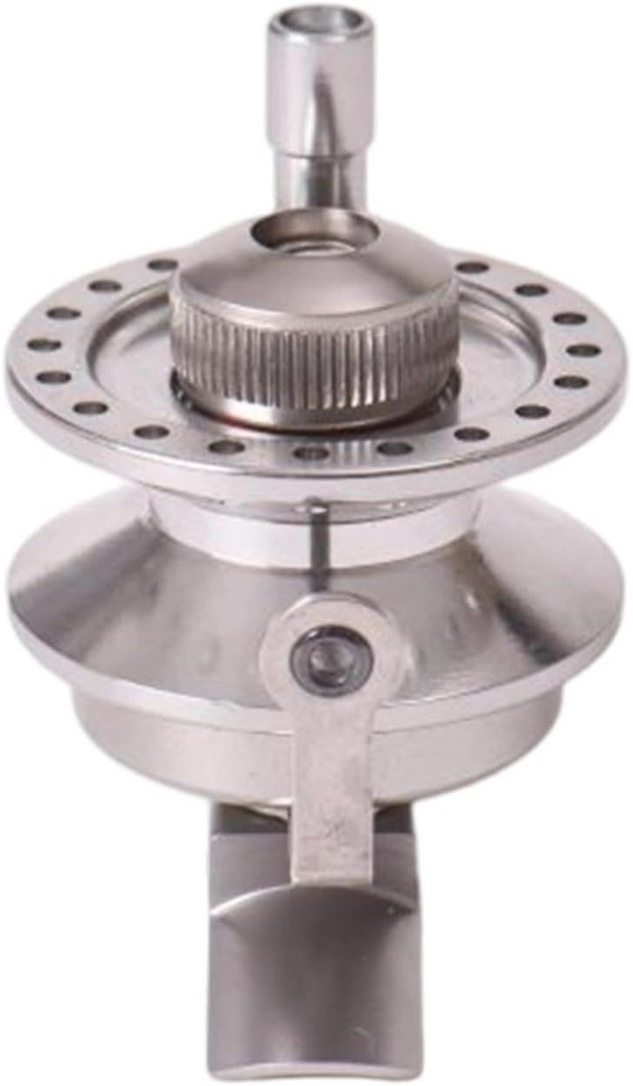 Aluminium Spoel - Visspoel Outdoor - IJsvissen Vissen - Ergonomische Handgreep - 6.3 cm Lengte - Grijs