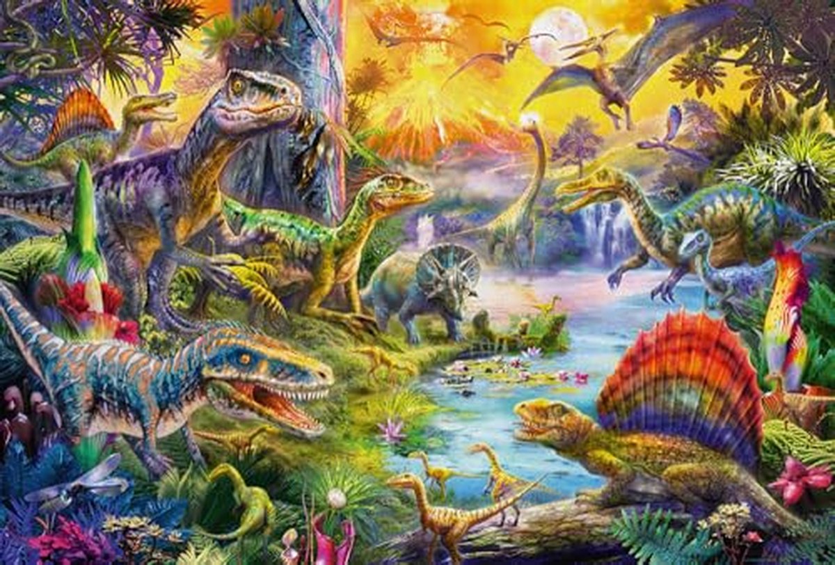 Dino Puzzel voor Kinderen - 60 Stukken